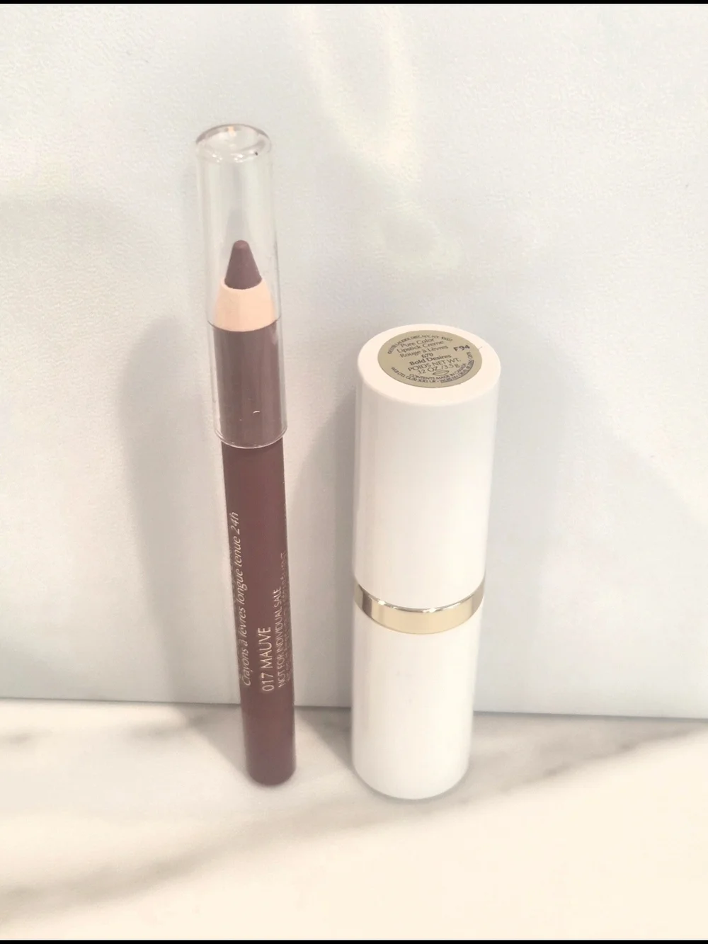 Estee Lauder Pure Color Lipstick 670 Bold Desires & Double Wear Lip Liner 17 NEW